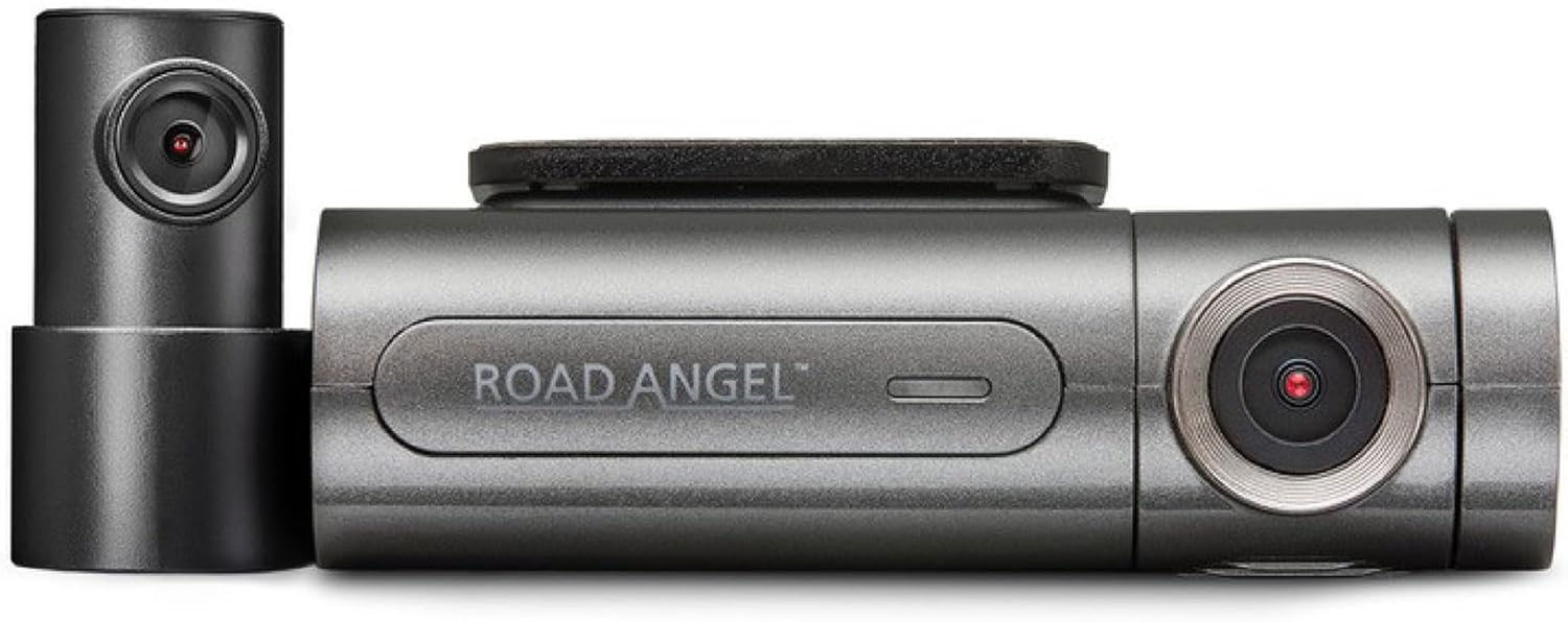 Road Angel Halo Pro 2K dash cam with 140° front and 1080p rear camera